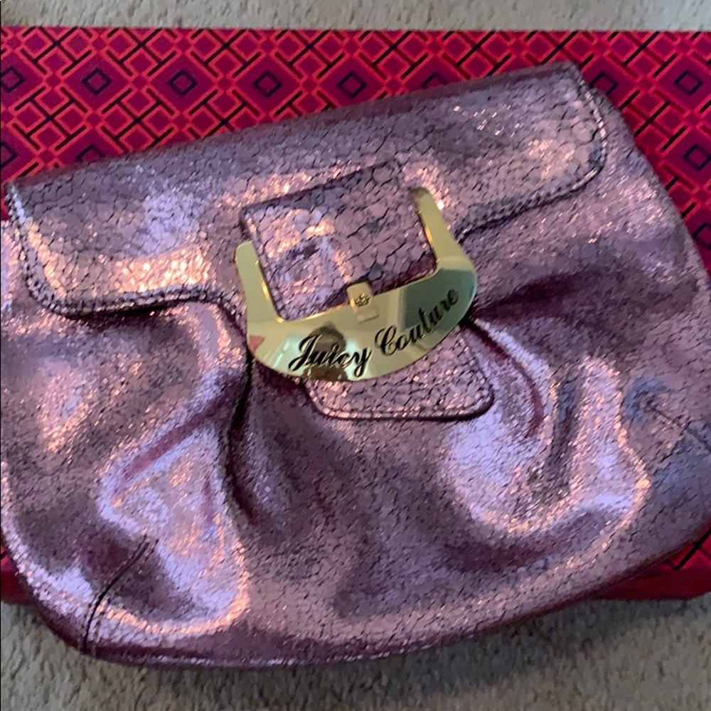 Juicy Couture Pink Metallic Clutch